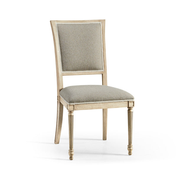 Timeless Flare Uph. Side Chair Flared Top in Bleached Walnut