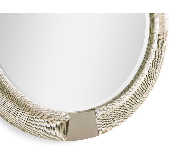 Water Gyre Round Multimedia Mirror