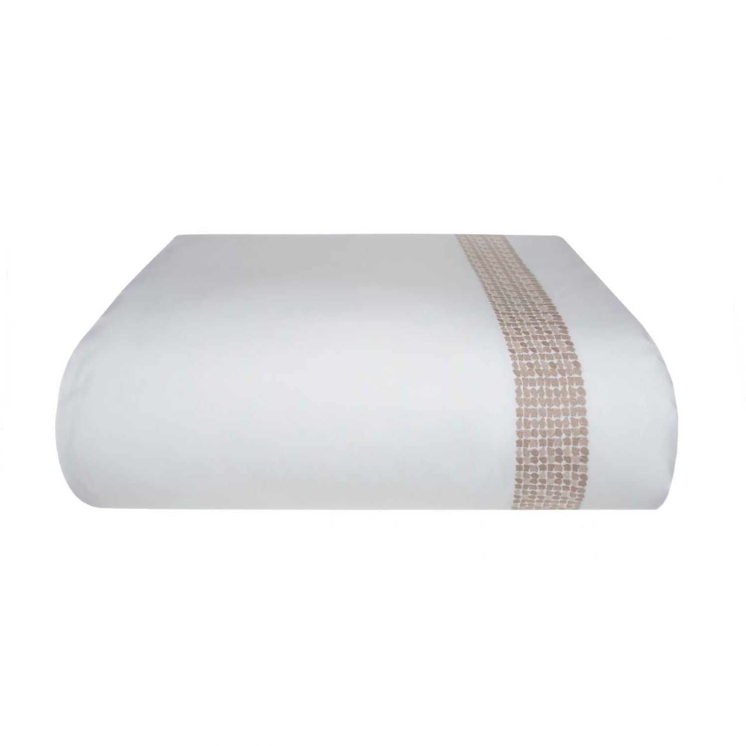 Lagos - Duvet Cover (White/Taupe)