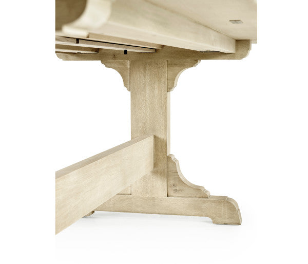 Timeless Epoch Trestle Dining Table in Stripped Oak