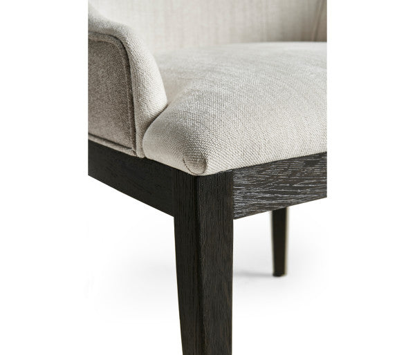 Timeless Aurora Upholstered Side Chair in Ebonized Black