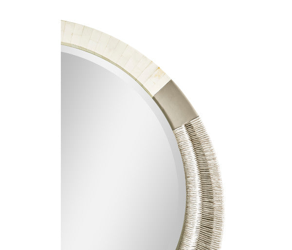 Water Gyre Round Multimedia Mirror