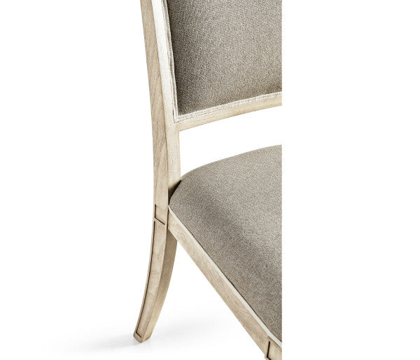 Timeless Flare Uph. Side Chair Flared Top in Bleached Walnut