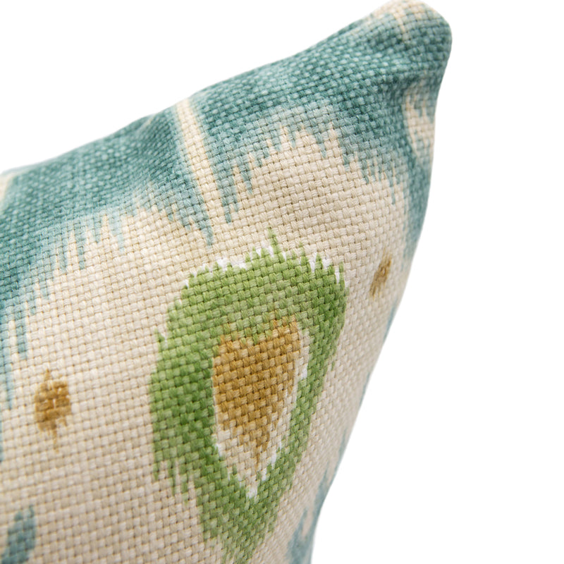 Tilbury Teal and Green Ikat (Last Chance)