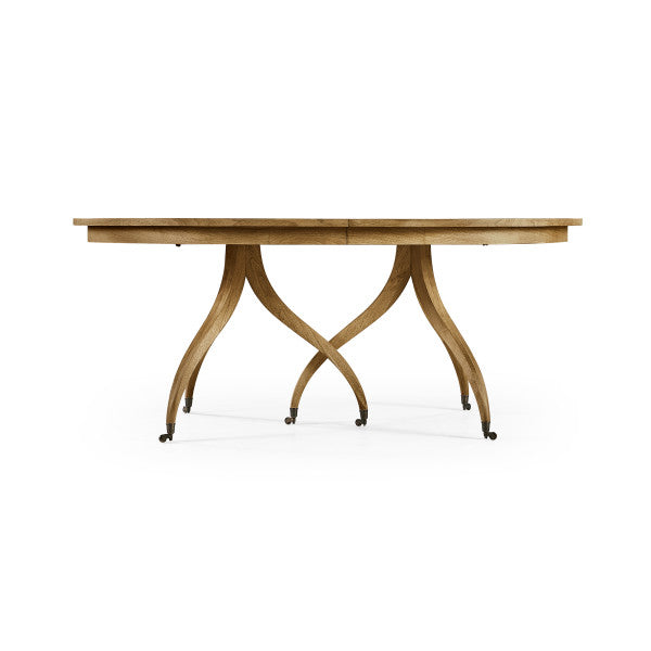 Timeless Solar Spider Leg Dining Table in Sun Bleached Cherry