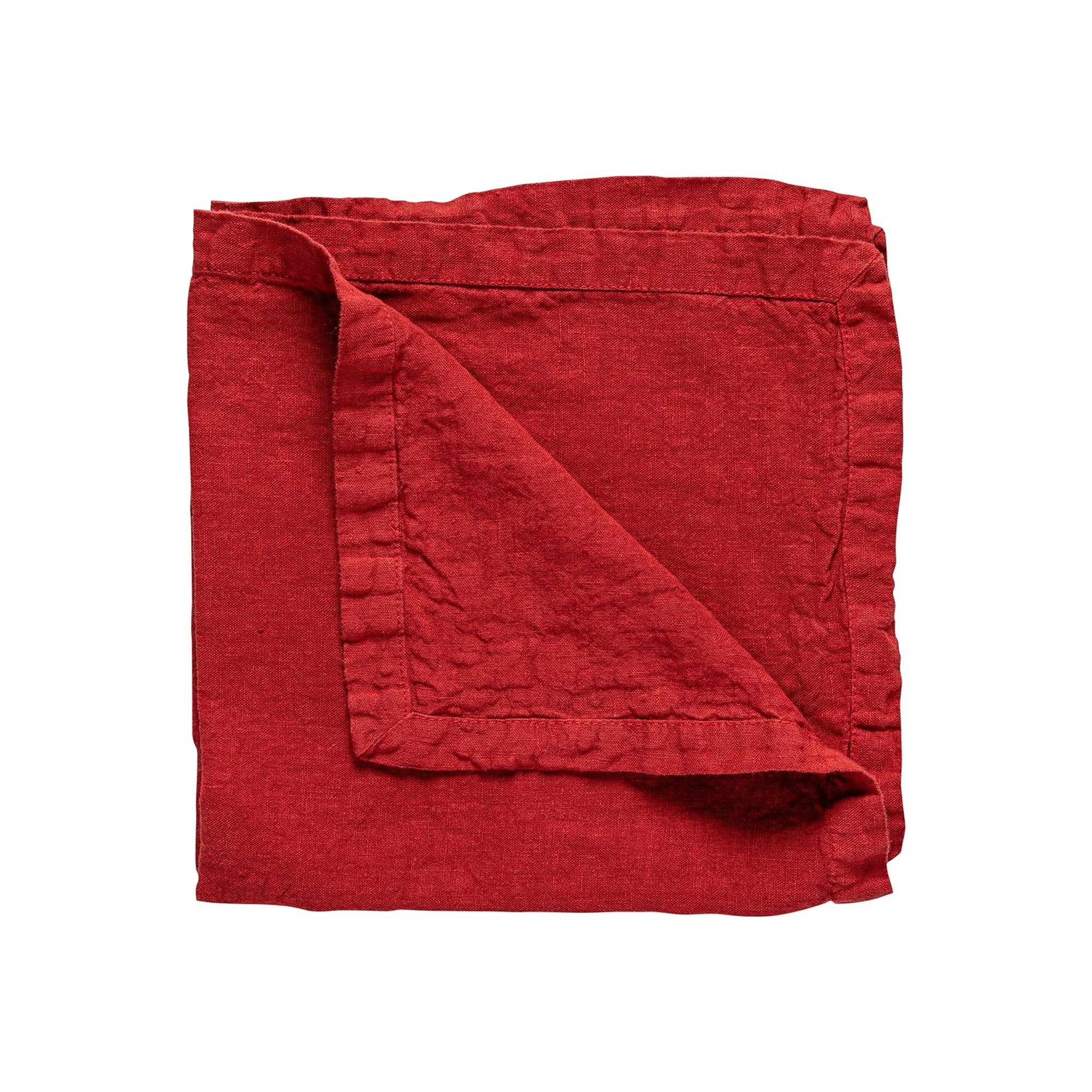 Runner 100% Linen Maria Set of 2 - Chili Pepper