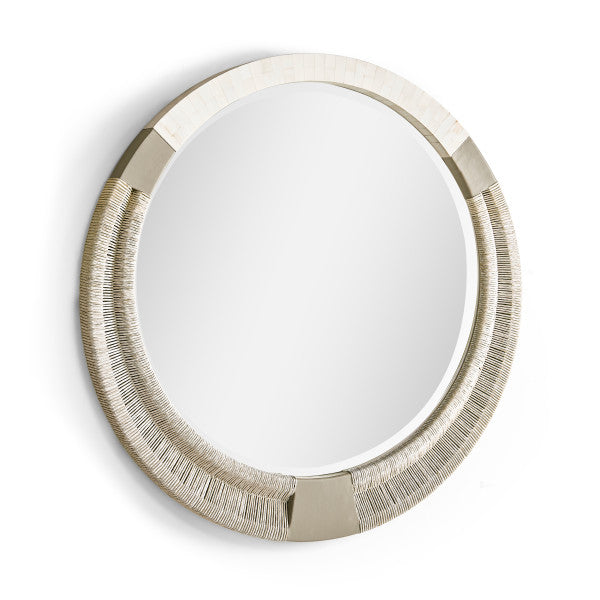 Water Gyre Round Multimedia Mirror
