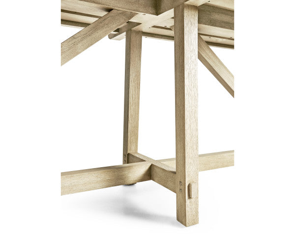 Timeless Sidereal French Laundry Table 96" in Stripped Oak