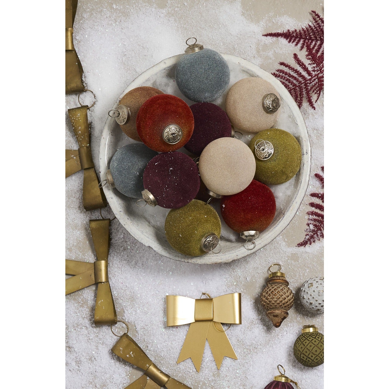 Velvet Ornament - Set of 6