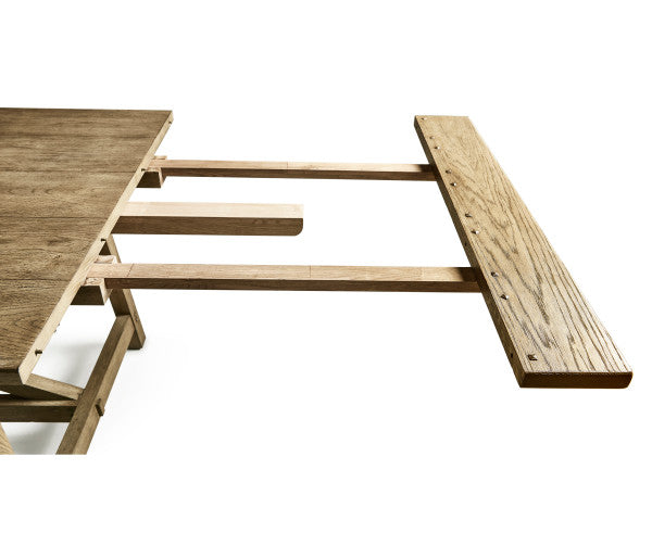 Timeless Sidereal French Laundry Dining Table 125" in Chestnut