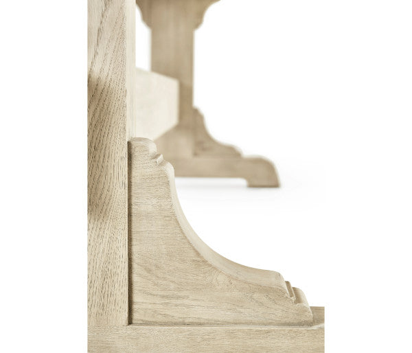 Timeless Epoch Trestle Dining Table in Stripped Oak