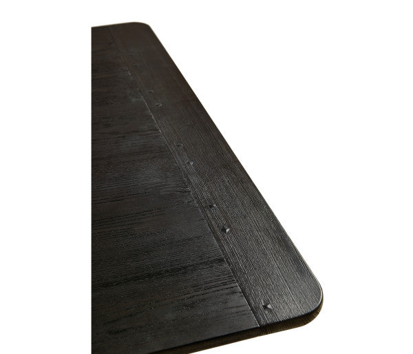 Timeless Epoch Trestle Dining Table in Ebonized Oak