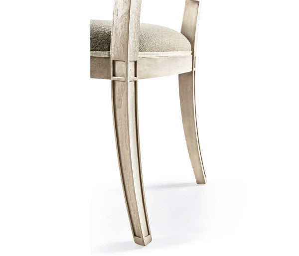 Timeless Flare Uph. Side Chair Flared Top in Bleached Walnut