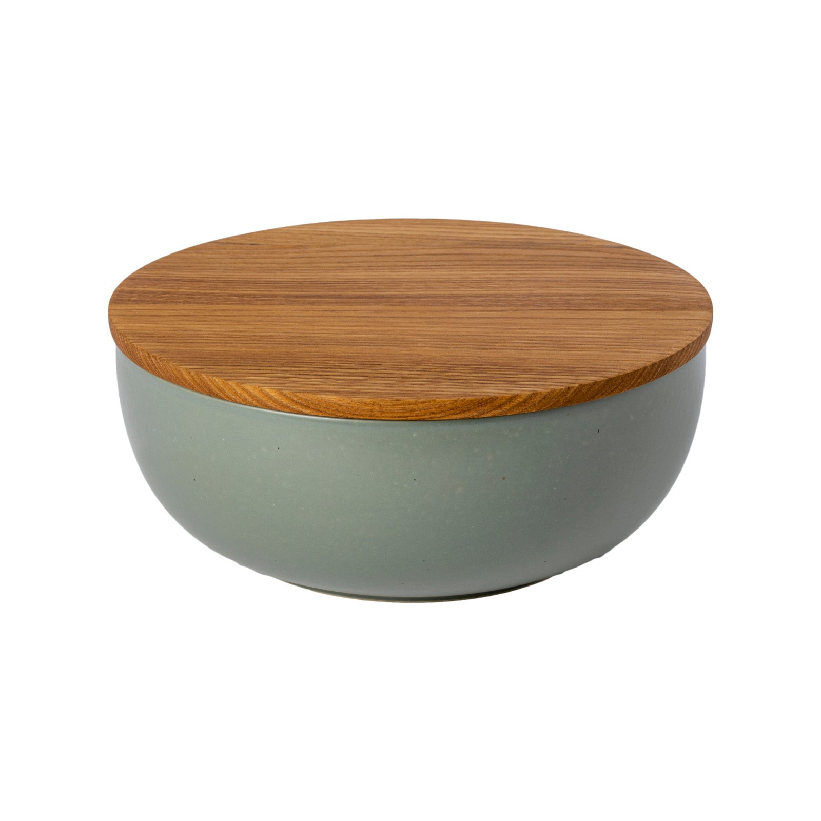 PACIFICA SERVING BOWL 10" WITH OAK WOOD LID