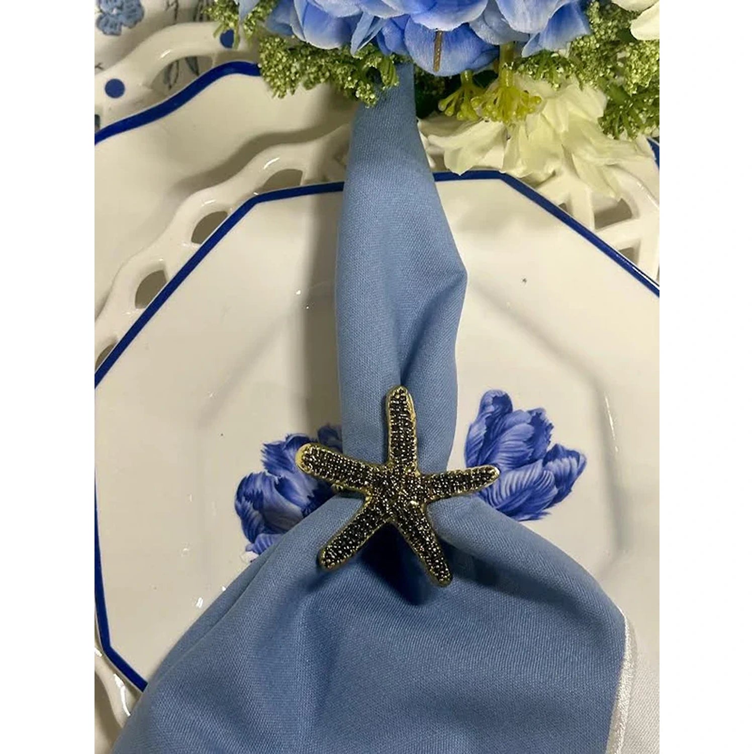 Starfish Set of 4 Napkin Ring