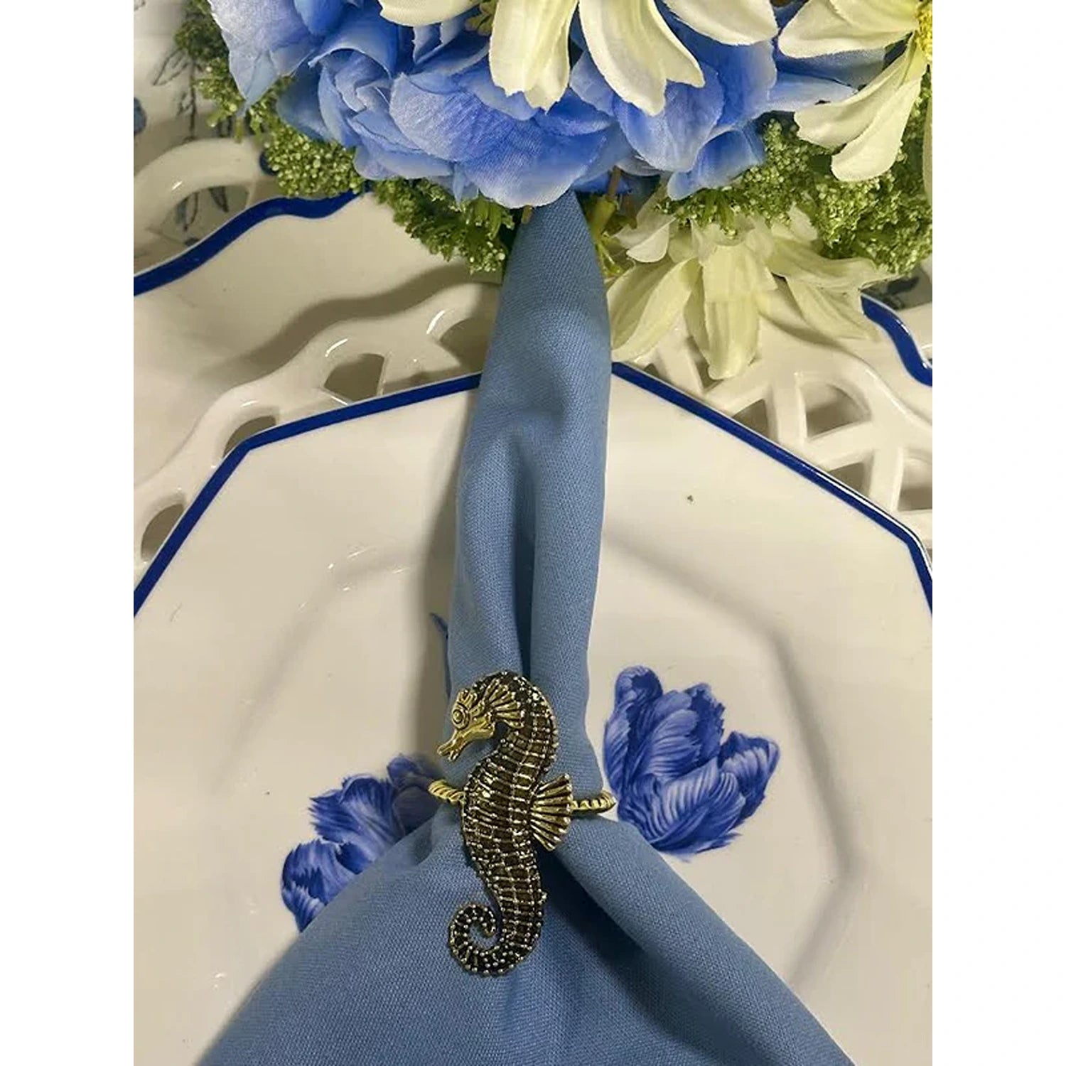 Seahorse Set of 4 Napkin Ring
