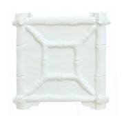White Rustic Bamboo Box Planter