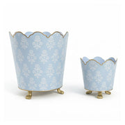 Blue Floral Scalloped Planter (2 Sizes)