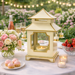 Ivory & Gold Pagoda Lantern (4 Sizes)