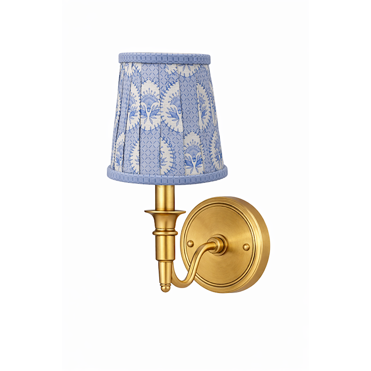 Blue Palm Sconce Shade