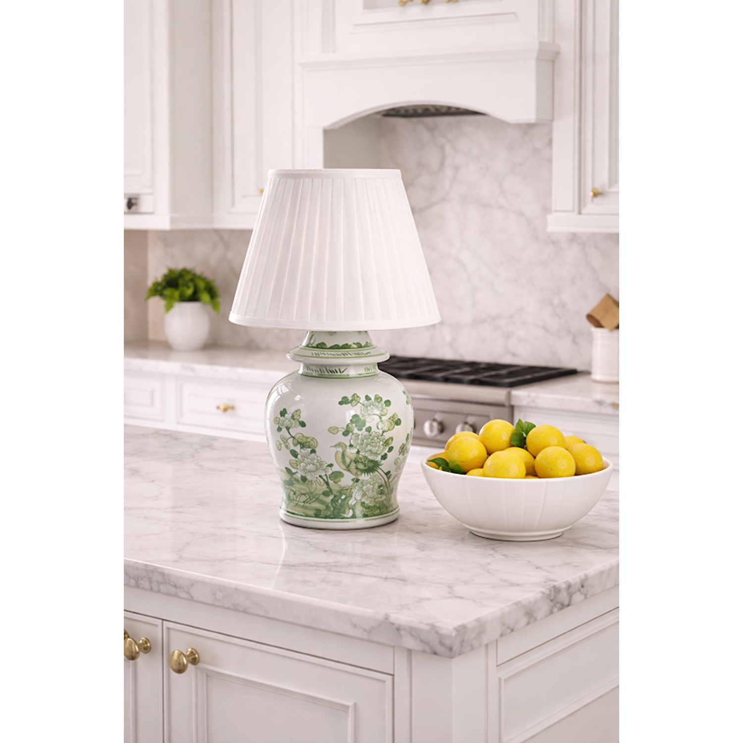 Green Bird Porcelain Rechargeable Lamp