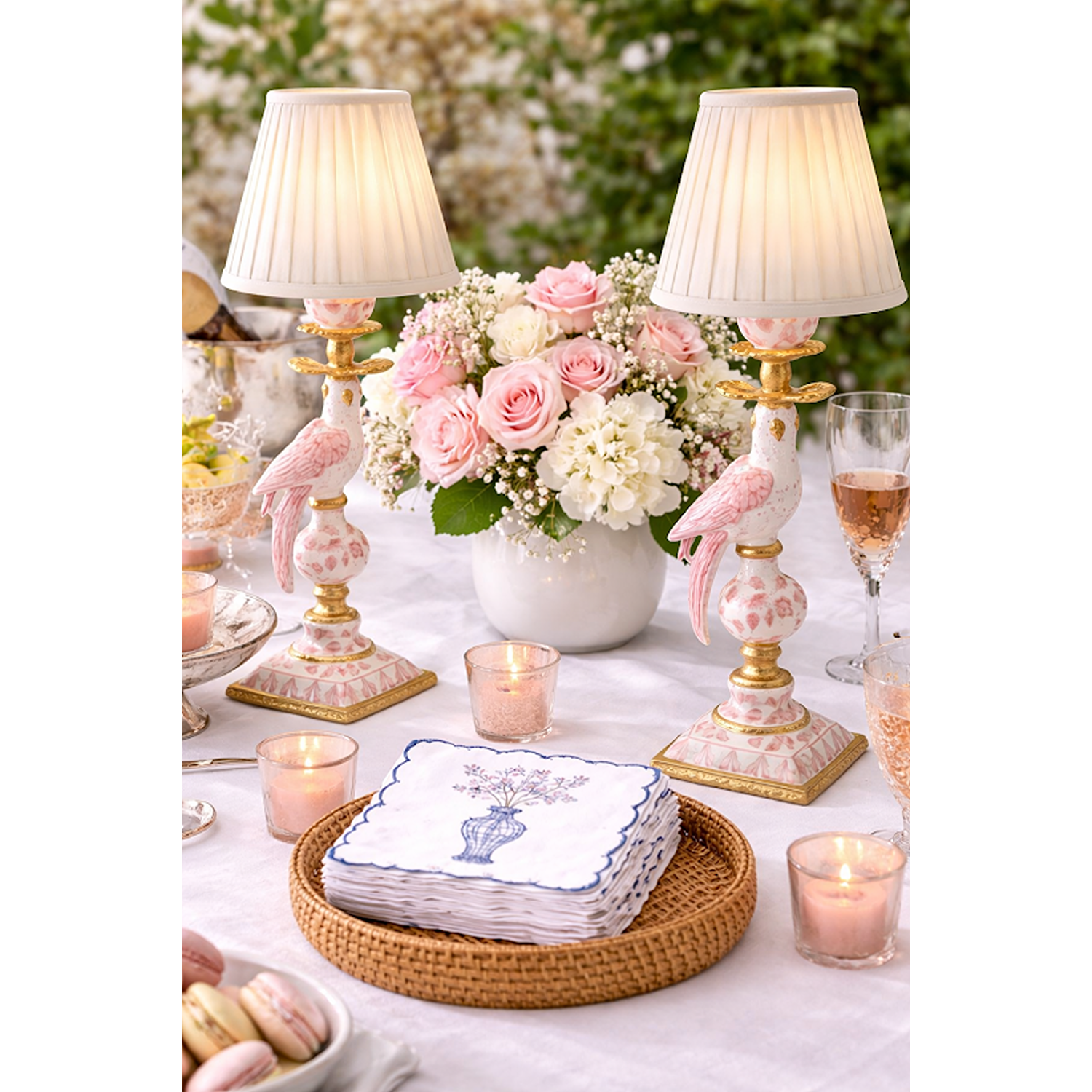 Pink Bird Rechargeable Lamp