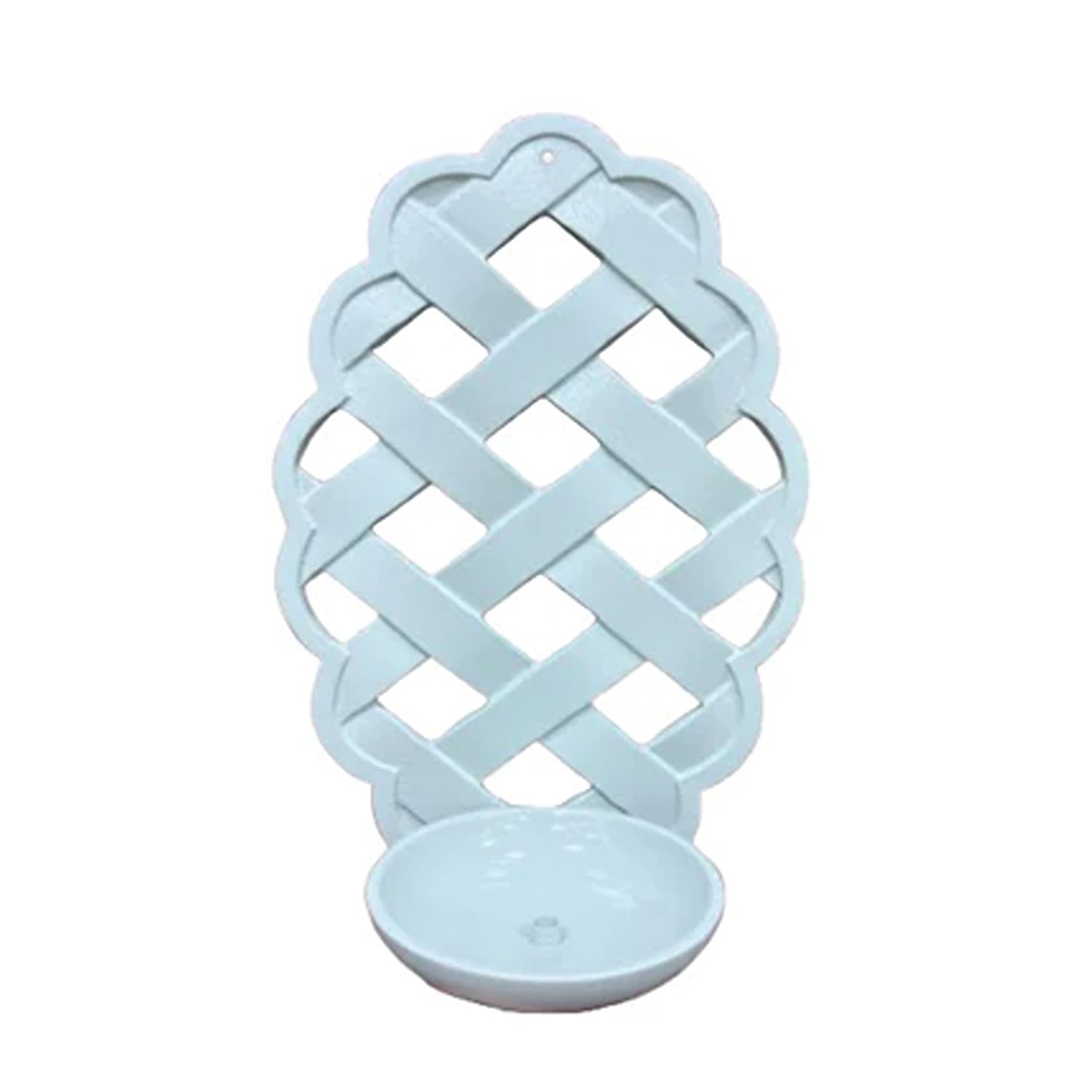 Blue Lattice Sconce