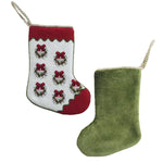 The Christmas Wreath Needlepoint Stocking (2 Sizes)