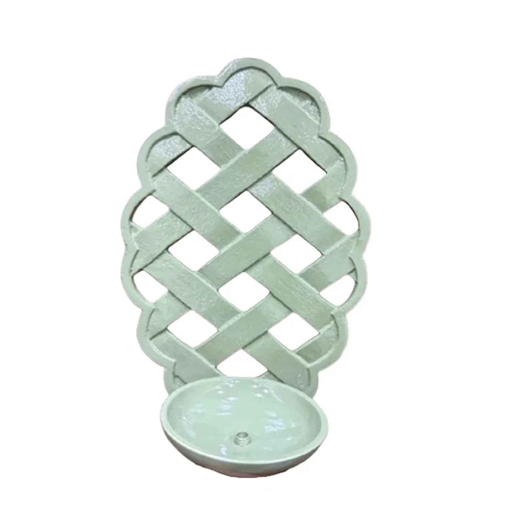 Green Lattice Sconce