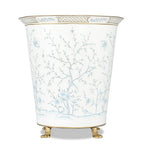 Ivory & Blue Chinoiserie Footed Floor Planter