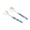 Blue Pagoda Enameled Salad Servers