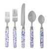 Blue Chinoiserie Five Piece Flatware Set