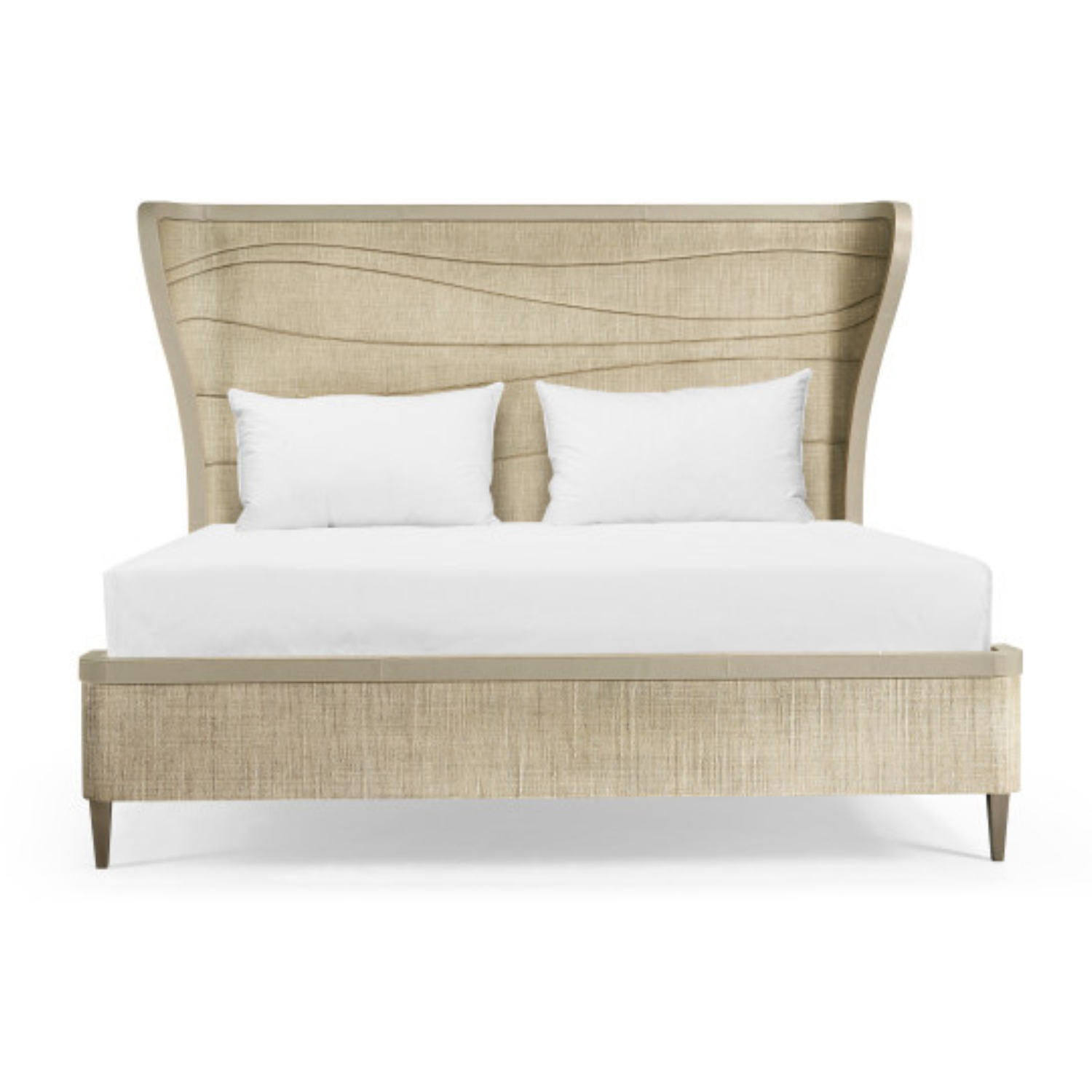 Water Seiche Woven Wing Wave King Bed