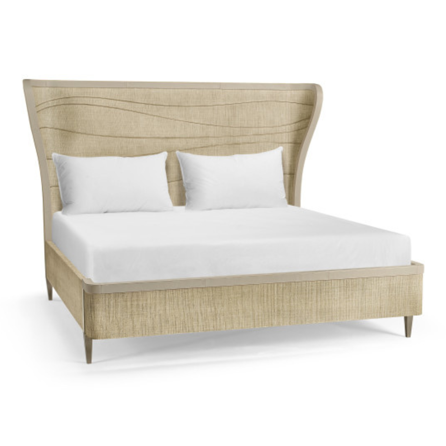 Water Seiche Woven Wing Wave King Bed