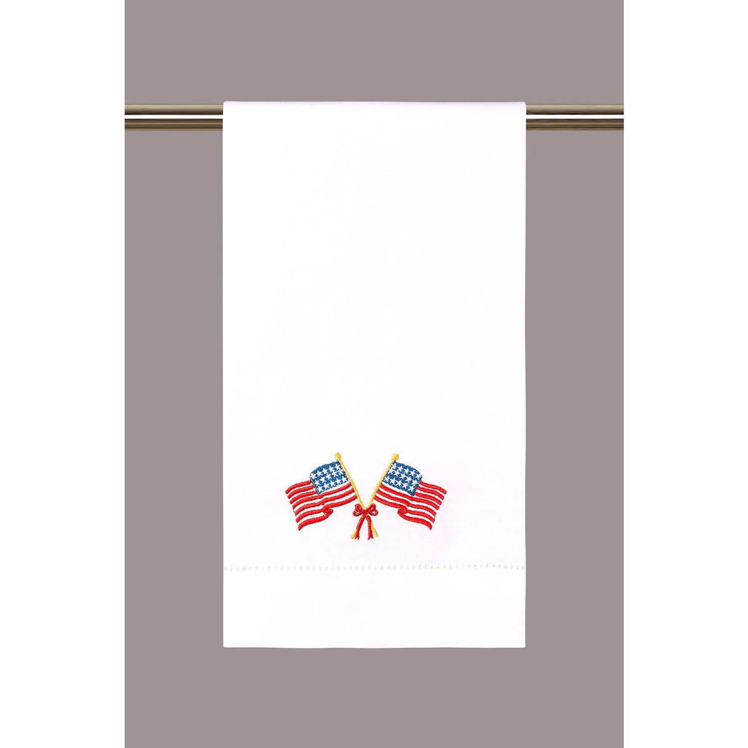 Crossed Flags Guest Towel Set of 8