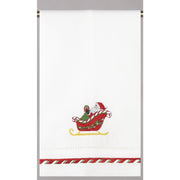 Santa Sleigh Guest Towels, Set of 8