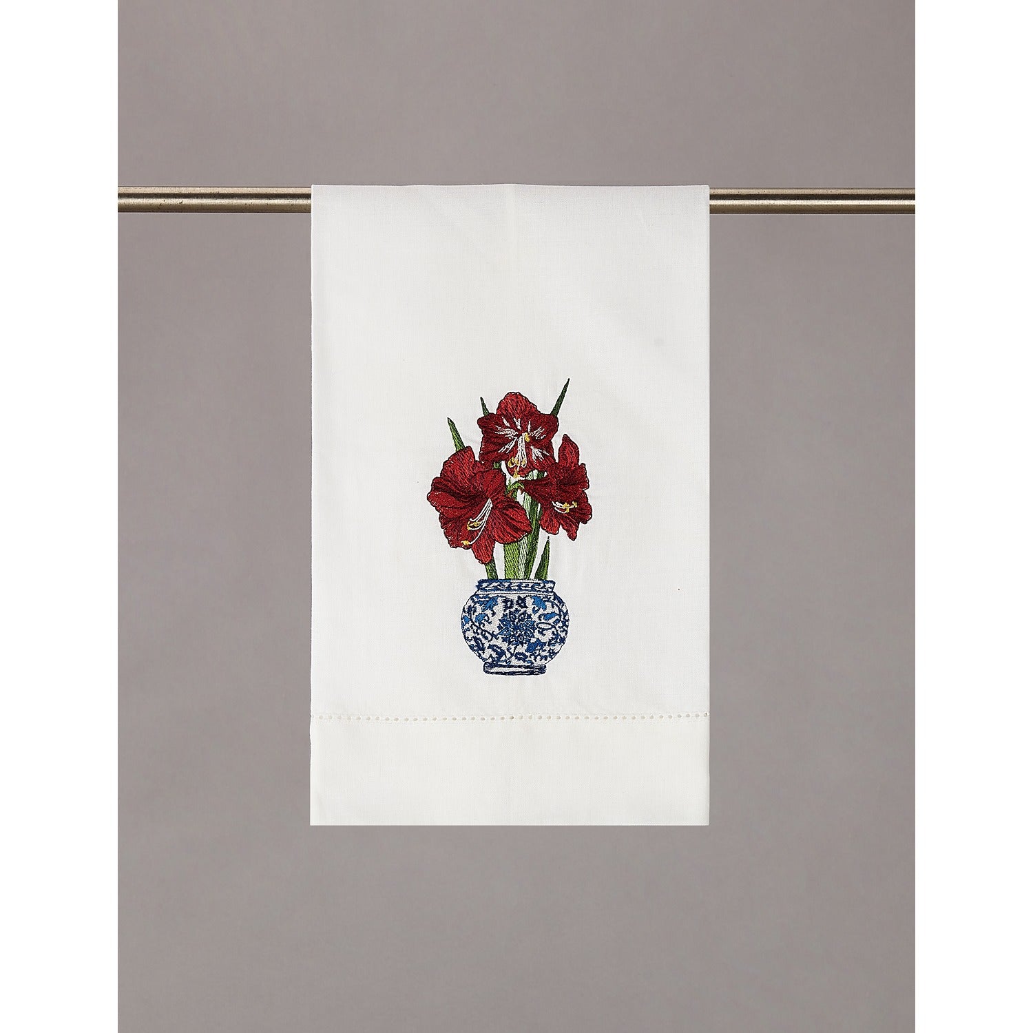 Holiday Chinoiserie EMB Guest Towel Set of 8