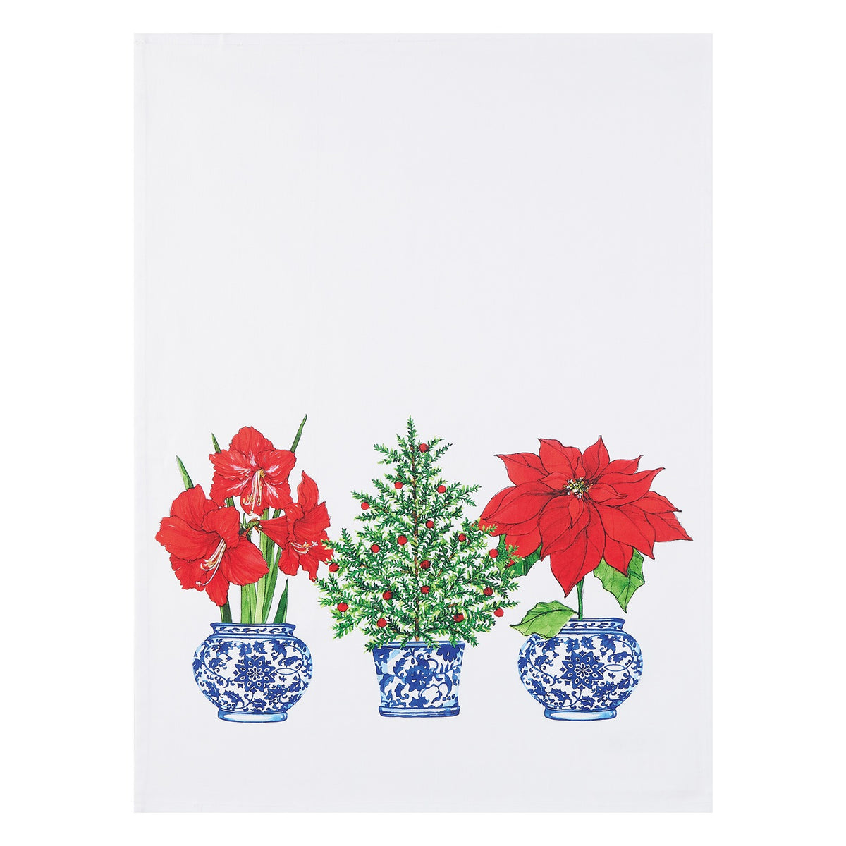 Chinoiserie Pots Kitchen Towels, Set of 4