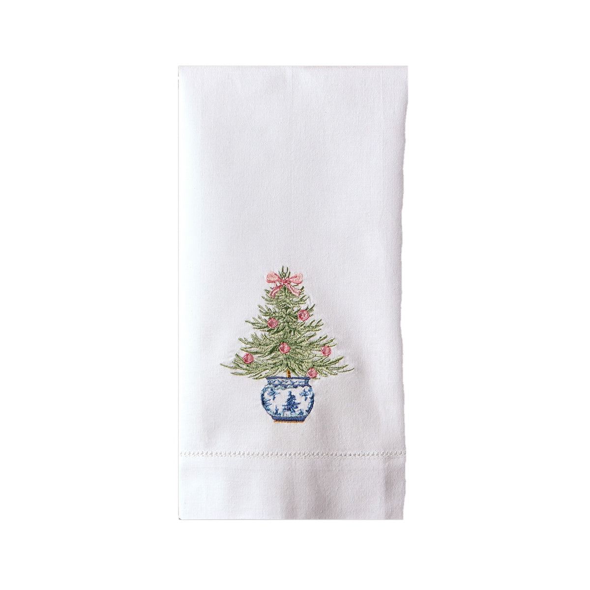 Pink Bow Chinoiserie Tree Guest Towels, Set of 8