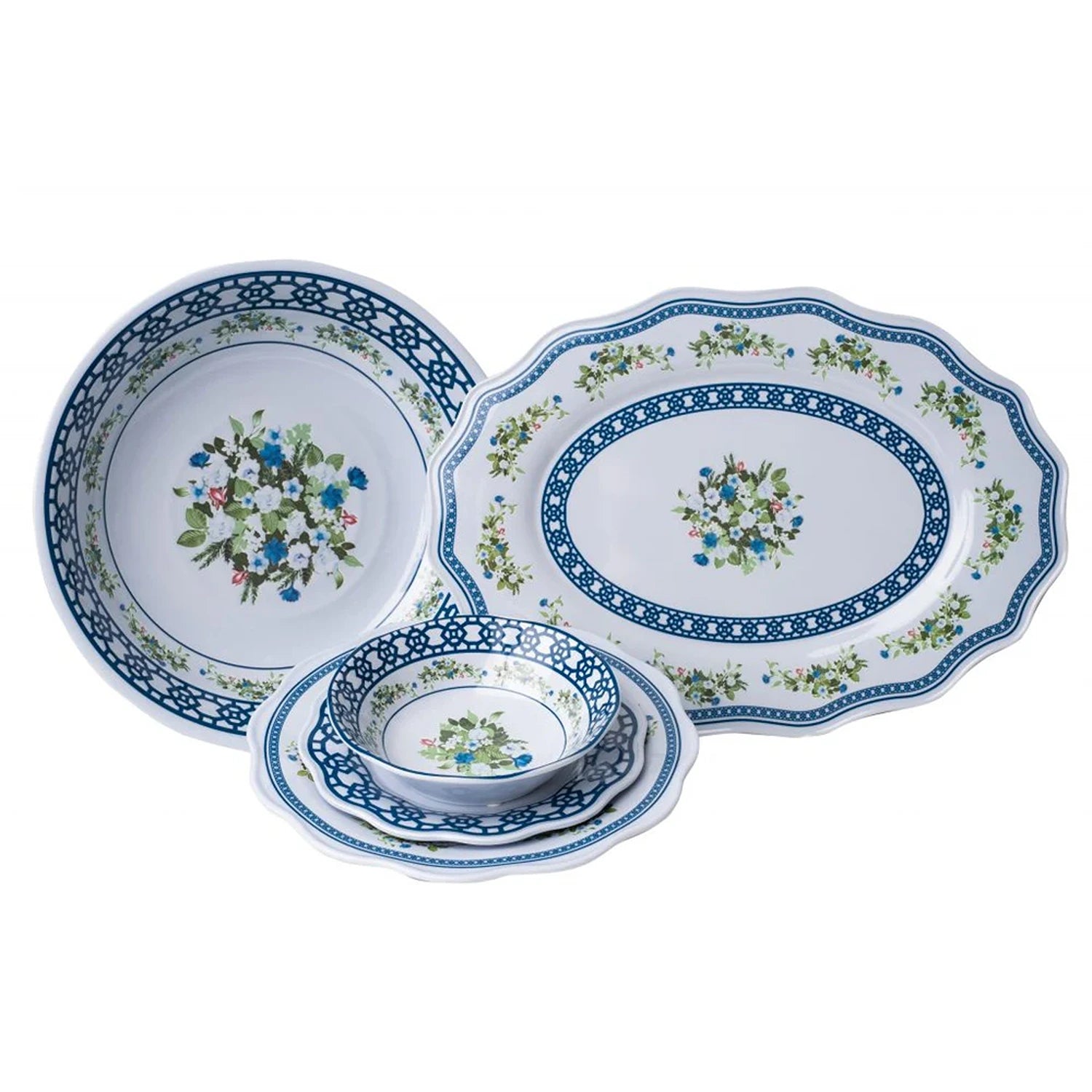 Trellis and Topiary Melamine Dinnerware Collection