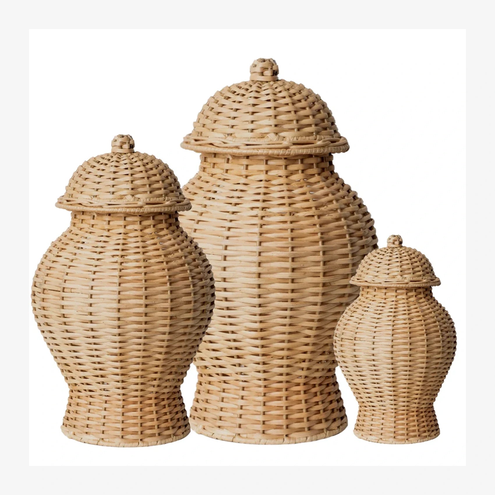 Round Wicker Jar (4 Sizes)