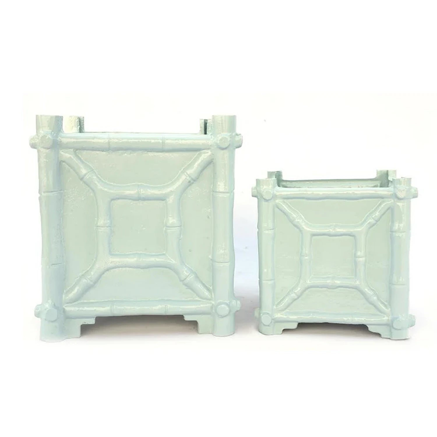 Mint Green Bamboo Box Planter