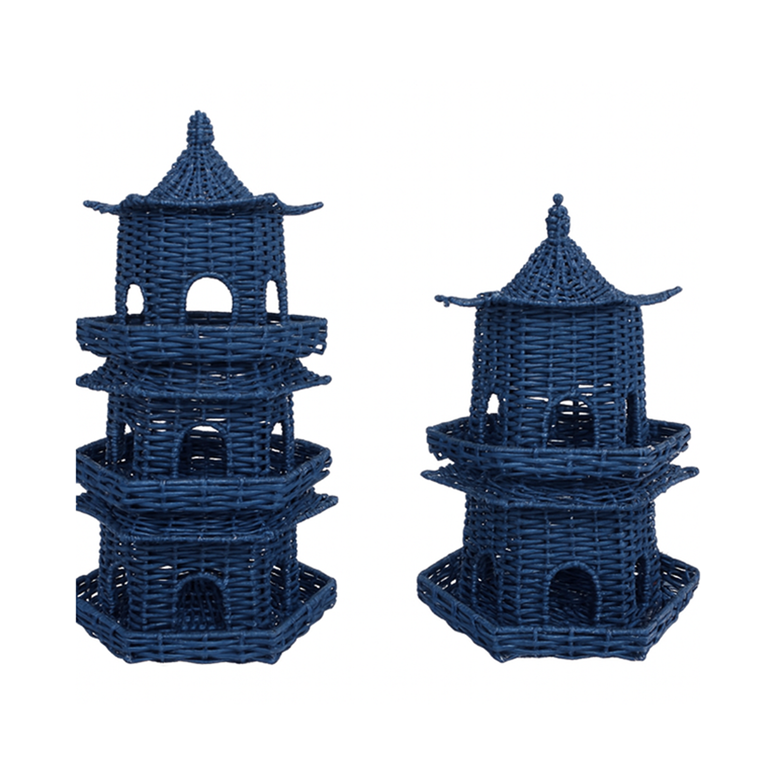Navy Grand Wicker Pagoda (2 Sizes)