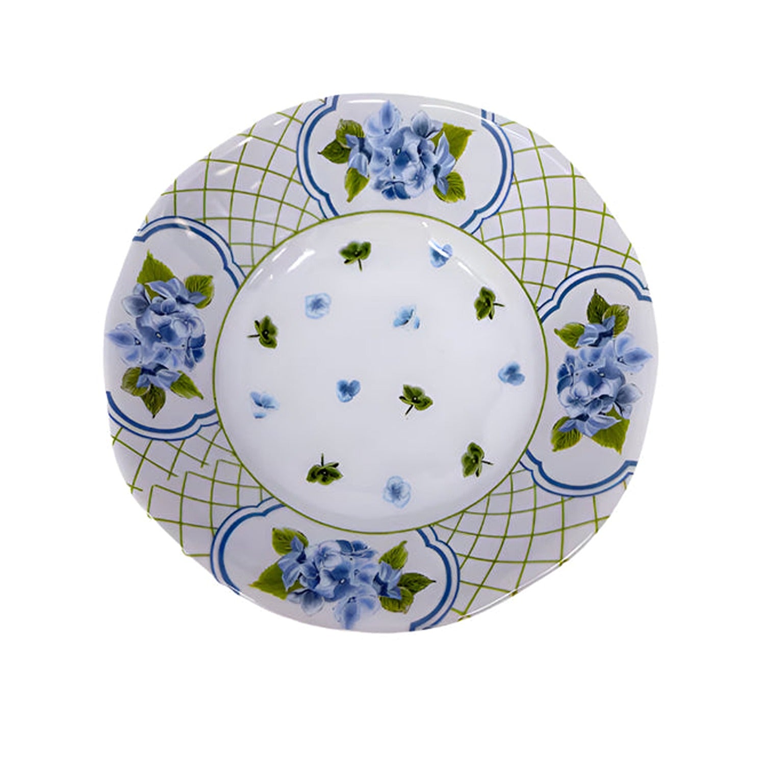 Green Hydrangea Melamine Dinnerware Collection