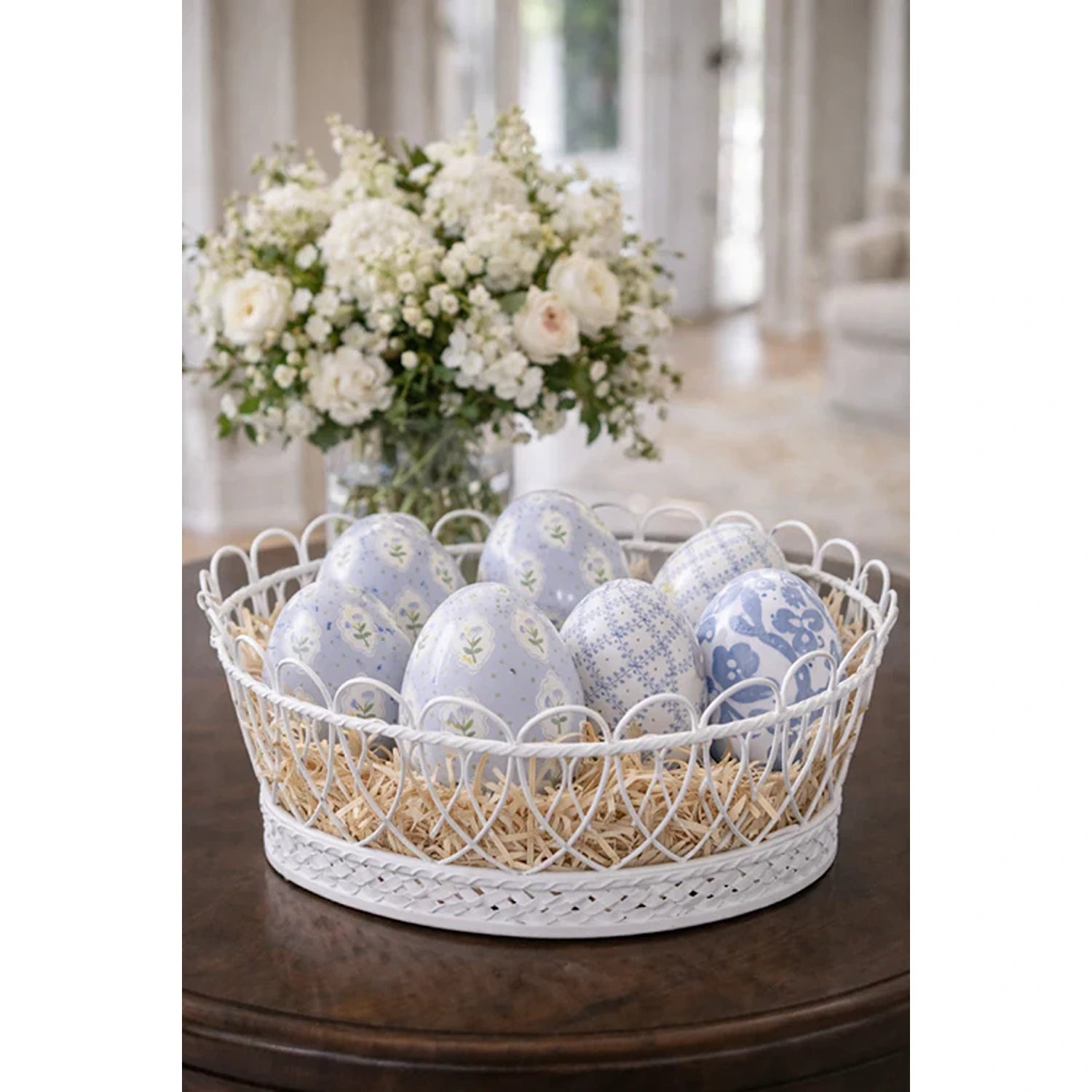 White, Pink & Green Tulip Egg