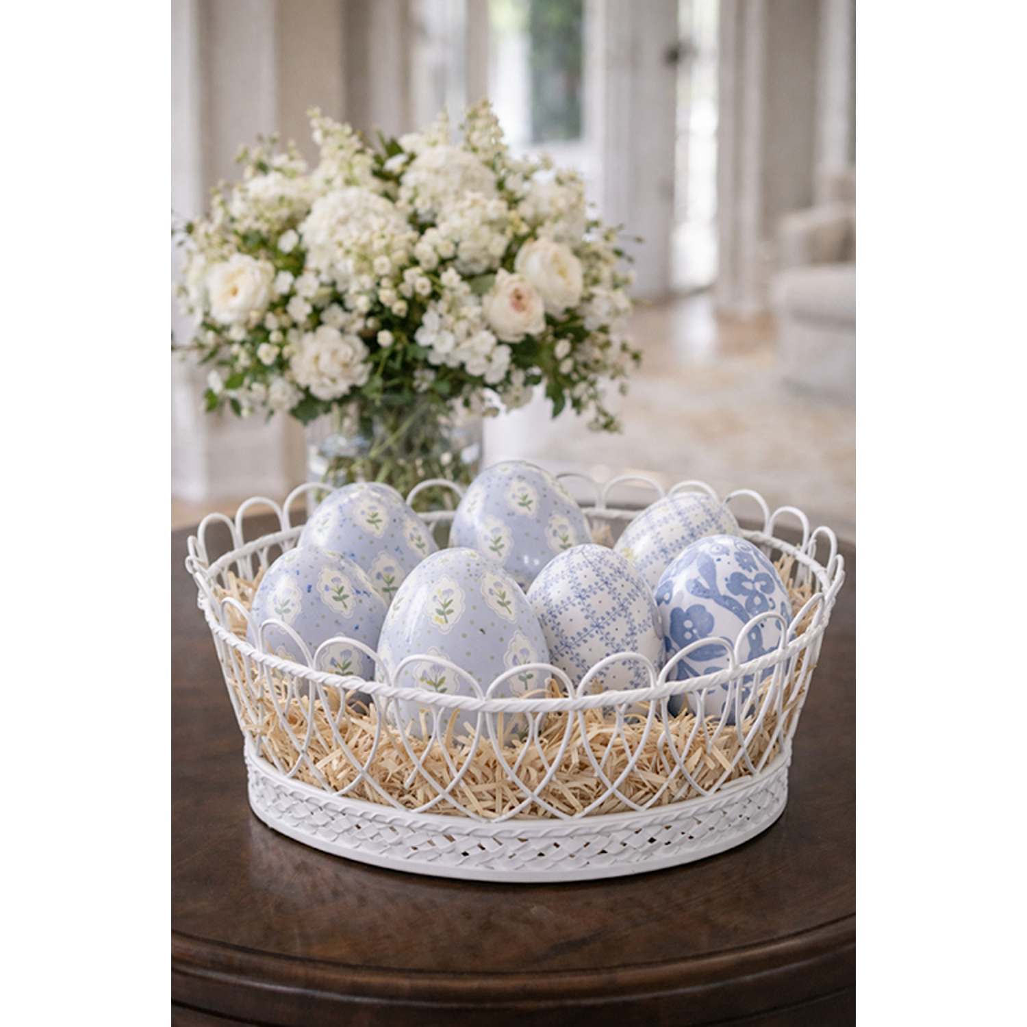 Lavender Polka Dot & Tulip Egg