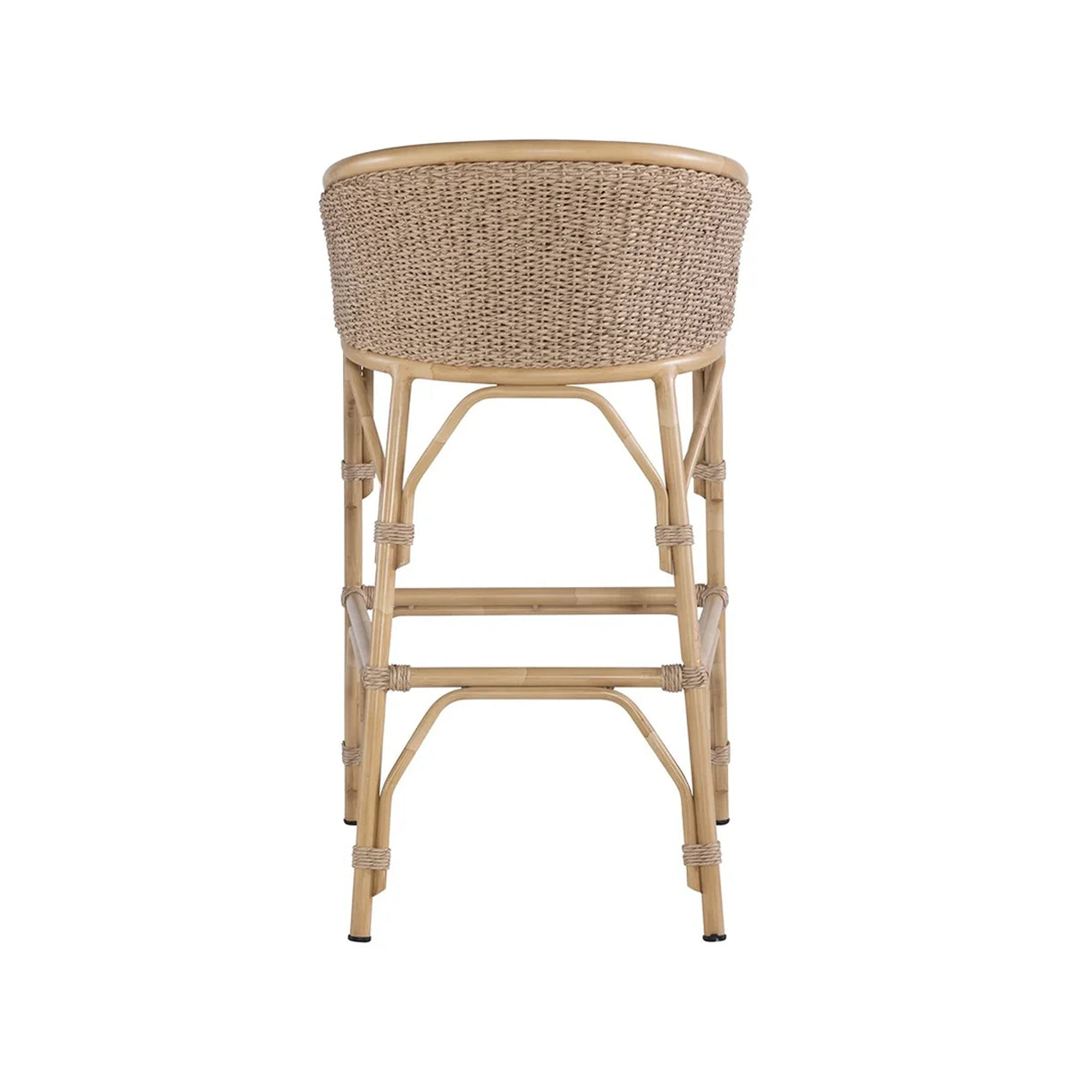Zweifel Outdoor Bar Chair (Twisted Hyacinth Weave)
