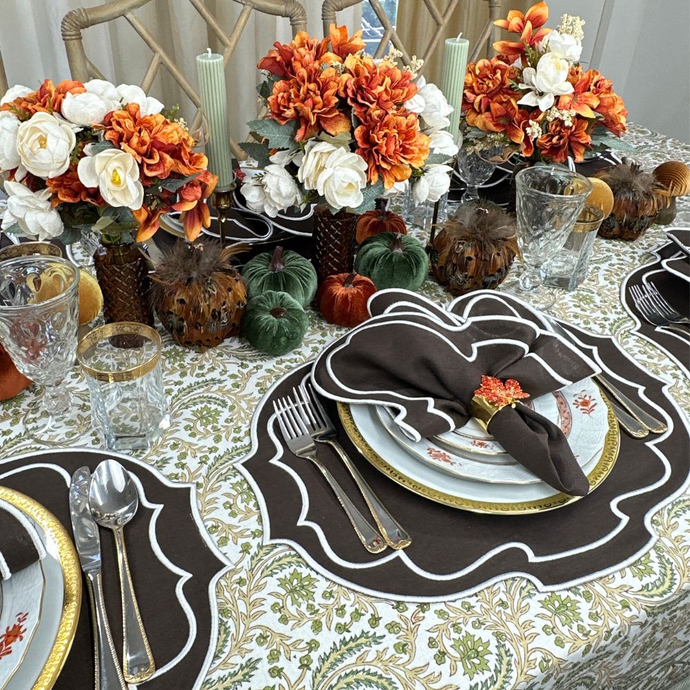 Studio Collection - Belle Placemat - Cocoa  (Set of 4)