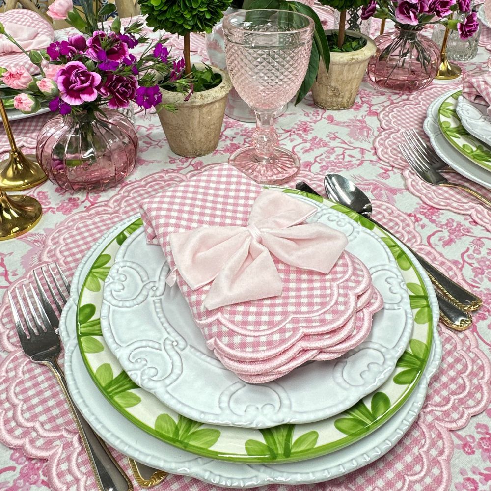 Bettina Napkin - Pink Gingham (Set of 4)