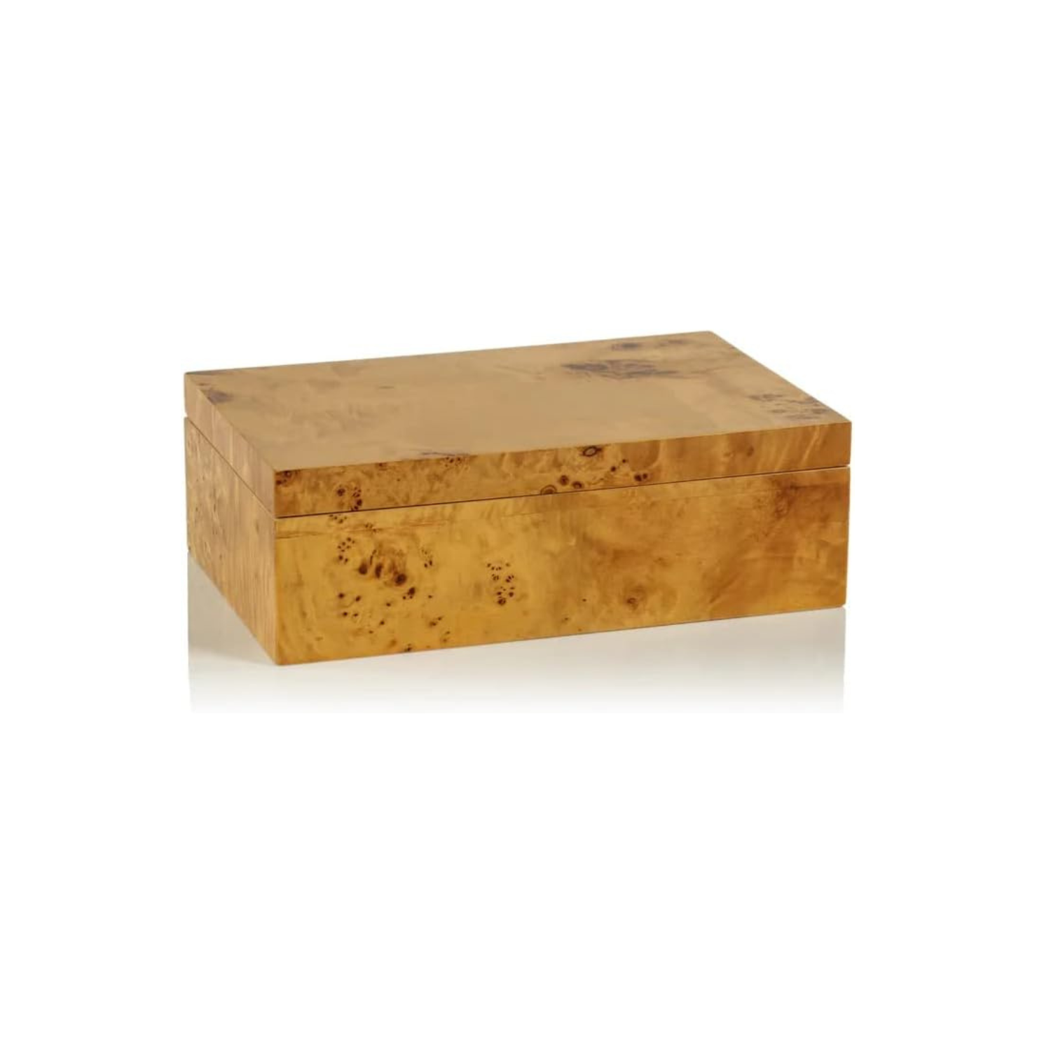 Mason Burl Wood Design Decorative Box